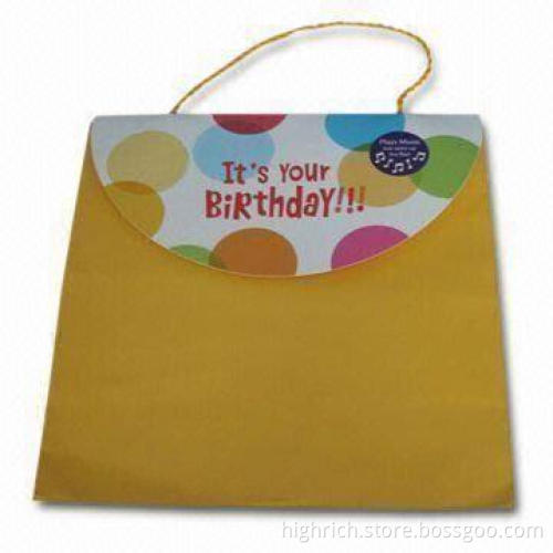 Musical Paper Bag, Measuring 265 x 265 x 125mm